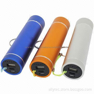 5,000mAh Tube Power Bank with LED Flashlight
